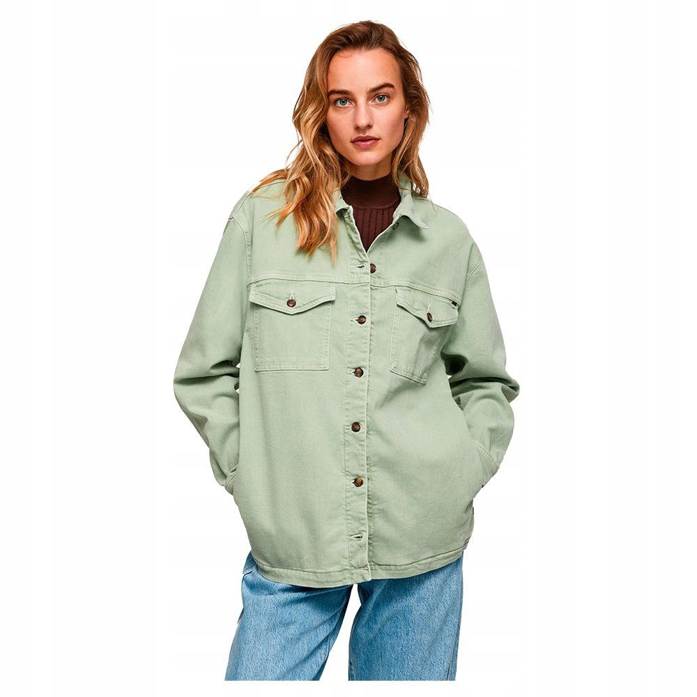 Pepe Jeans Zelená Tričková Bunda Gombíky M P9J