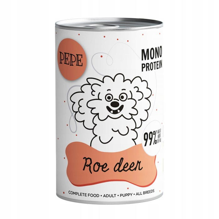 Pepe Monoproteín Sarna 400 g – prírodné mokré krmivo pre psa