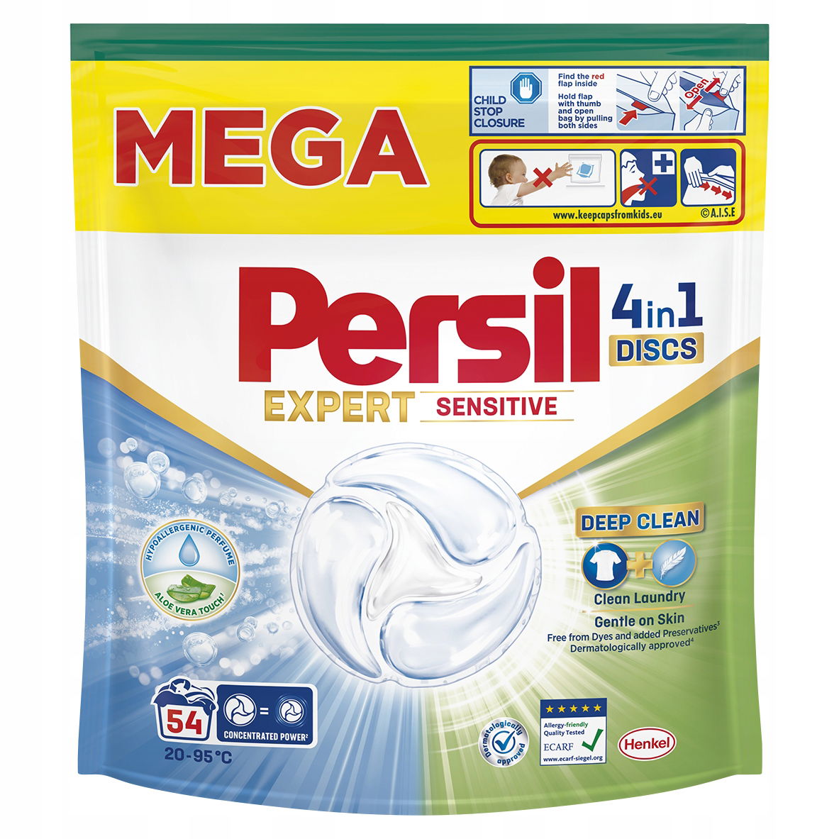 Persil Deep Clean 4v1 Discs Expert Sensitive 54 praní