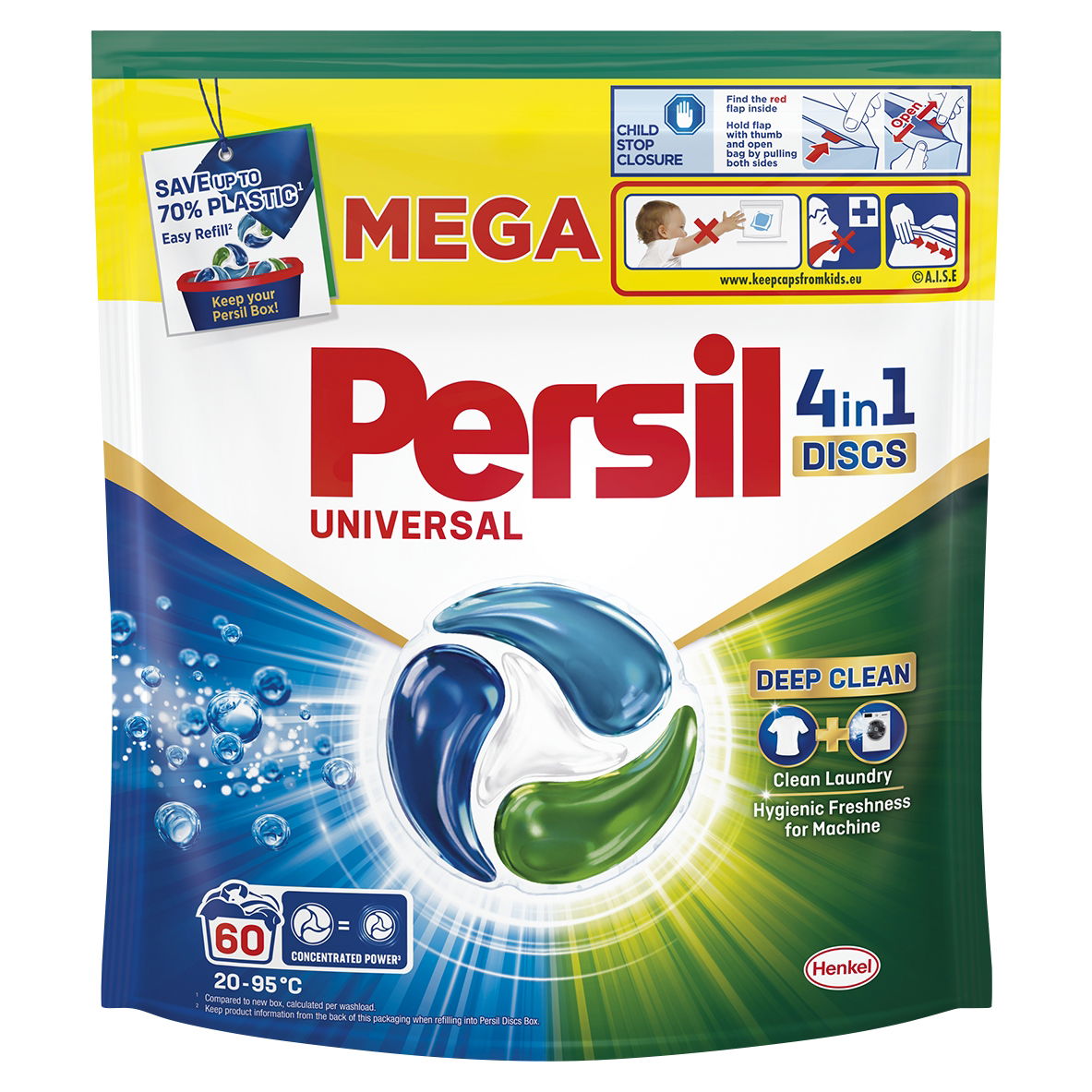 Persil Deep Clean 4v1 Discs Universal 60 praní
