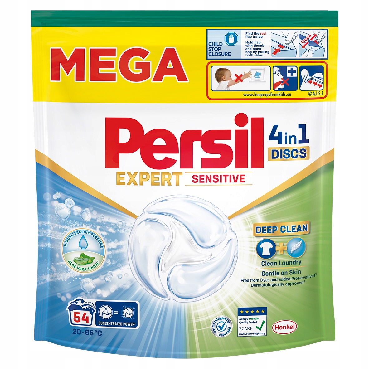 Persil Deep Clean Discs Kapsule Na Pranie Jemné Pre Pokožku 54 Praní