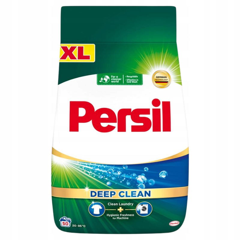 Persil Deep Clean Prášok Na Pranie Bielych A Svetlých Tkanín 2,75 Kg, 50 Praní