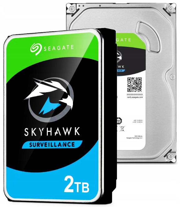 Pevný disk Hdd 2TB Seagate Skyhawk pre prácu 24/7