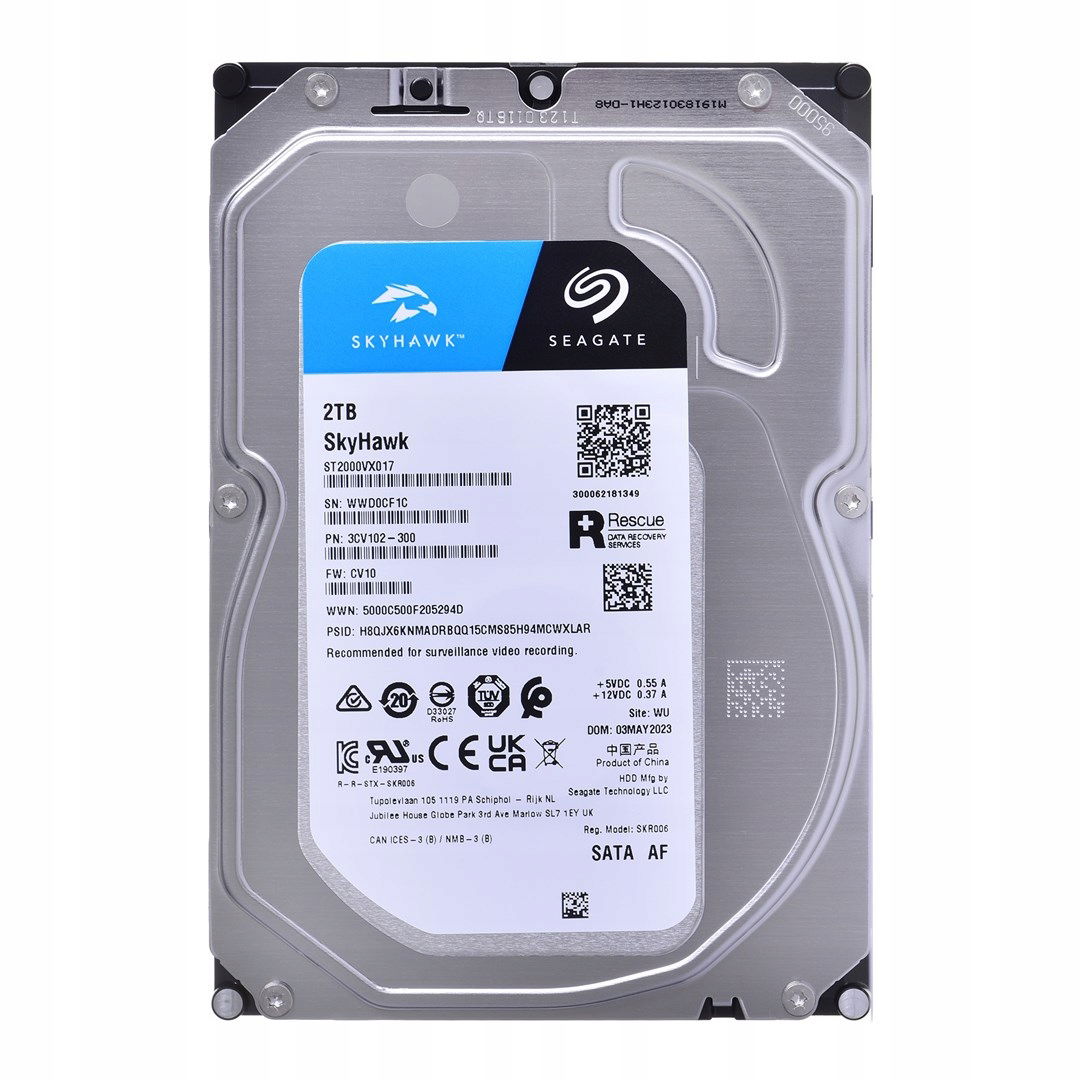Pevný disk Hdd Seagate SkyHawk 2TB 3,5" Sata ST2000VX017