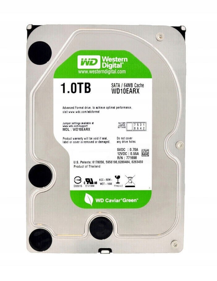 Pevný Disk Wd Green WD10EARX 3.5" Sata