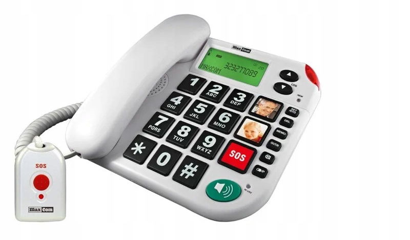 Pevný telefón Maxcom Kxt 481 Sos biely