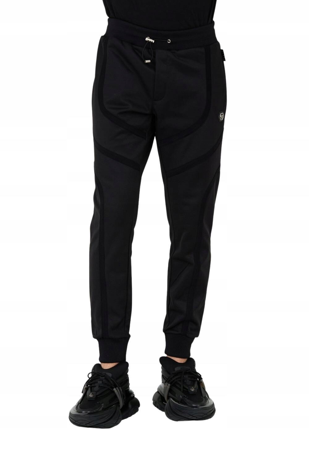Philipp Plein Čierne teplákové nohavice Jogging Trousers Basic XXL