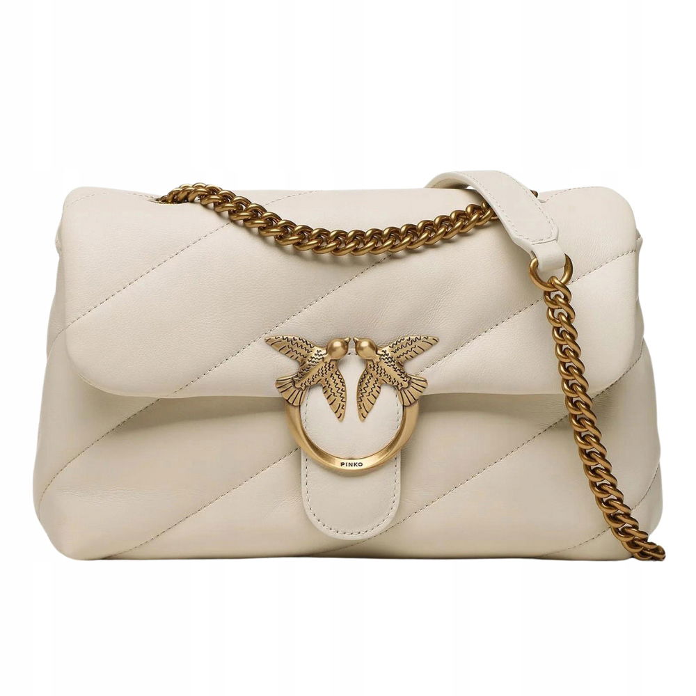 Pinko Biela dámska kabelka Love Puff Classic