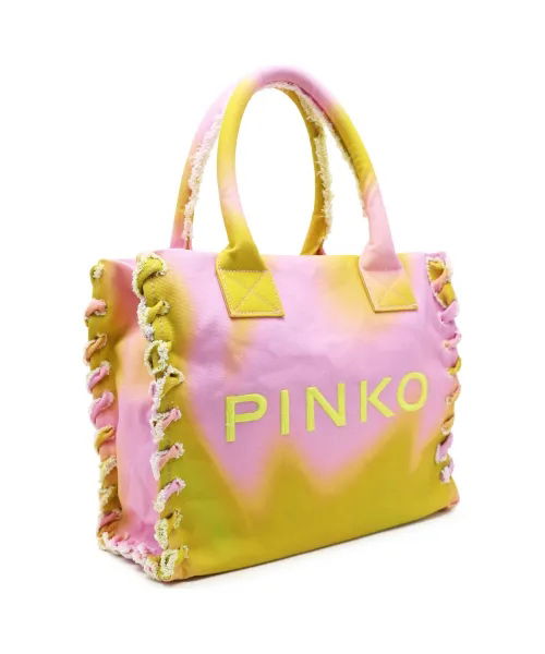 Pinko Plážová taška Canvas Riciclat