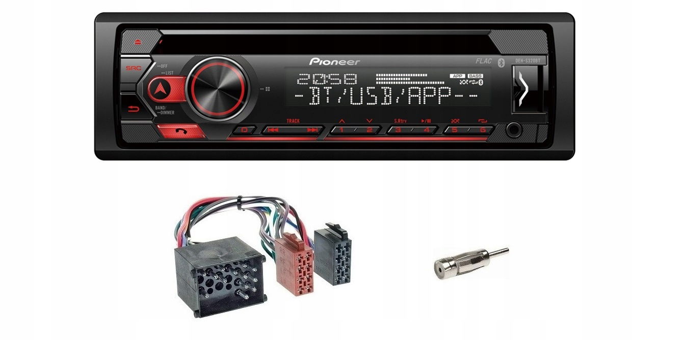 Pioneer DEH-S320BT Bluetooth Rádio Bmw E21 E28 E30