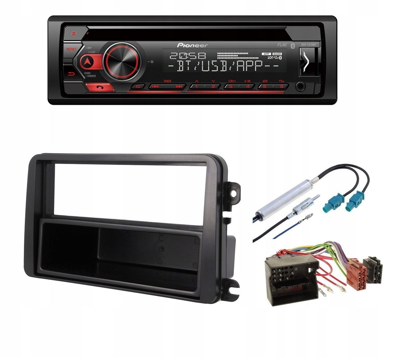 Pioneer DEH-S320BT Radio Bluetoot Vw Caddy Eos CC