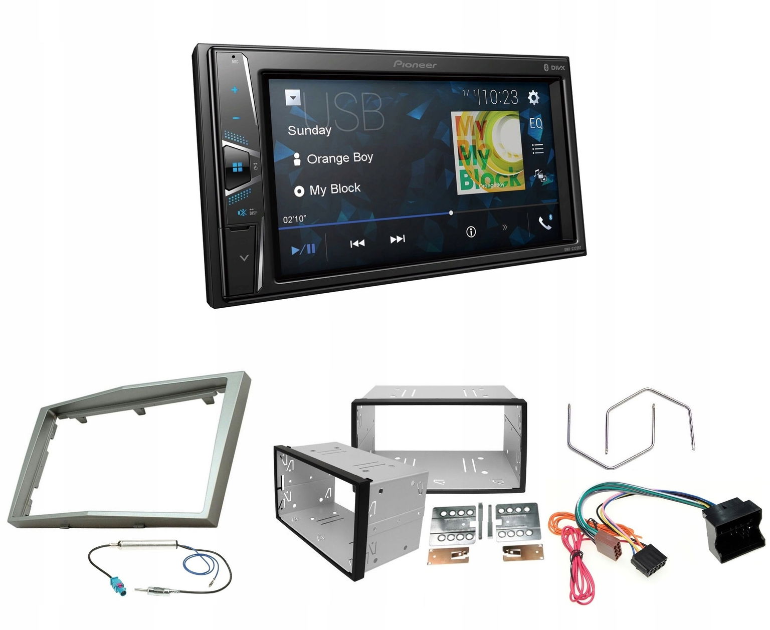 Pioneer DMH-G220BT Bluetooth Usb LCD Opel Astra H