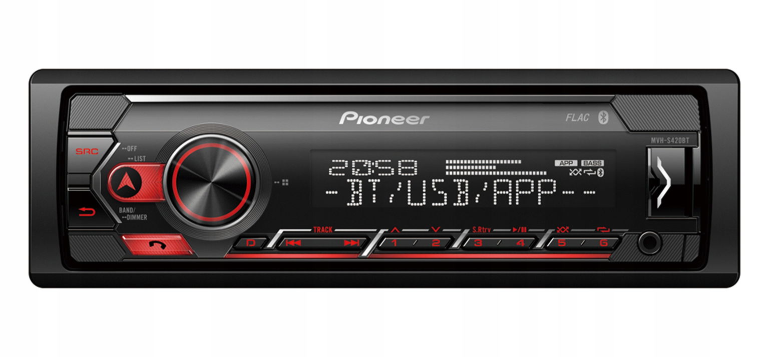 Pioneer MVH-S420BT Rádio S Bluetooth Usb Flac MP3