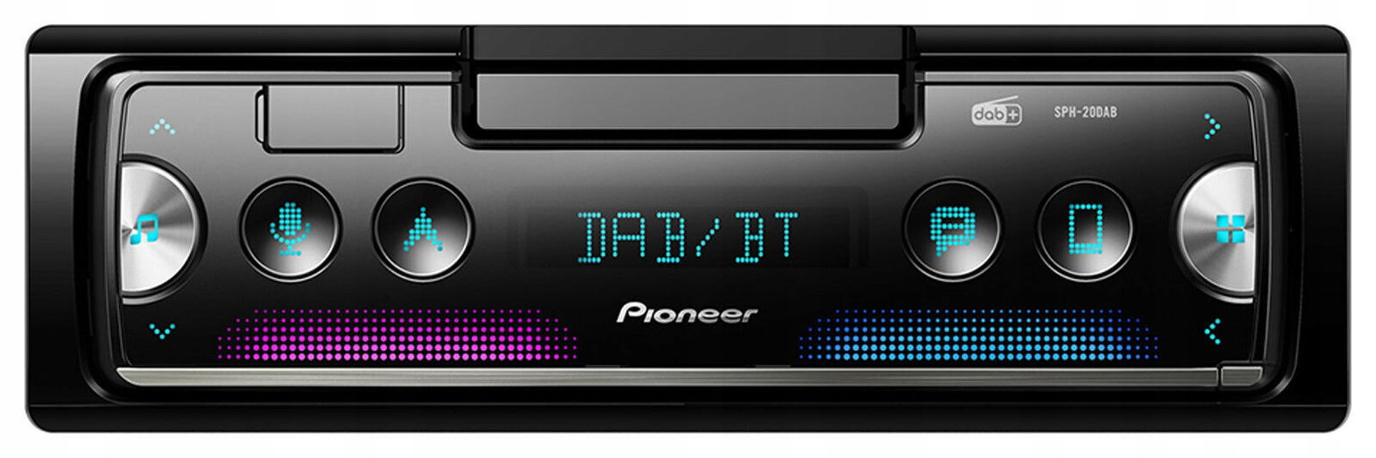 Pioneer SPH-20DAB Bluetooth autorádio Dab+ s držiakom na telefón