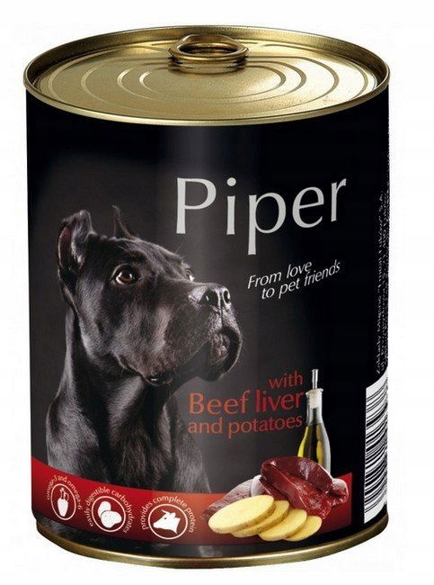 Piper Pes Hovädzia pečeň a zemiaky plechovka 800 g