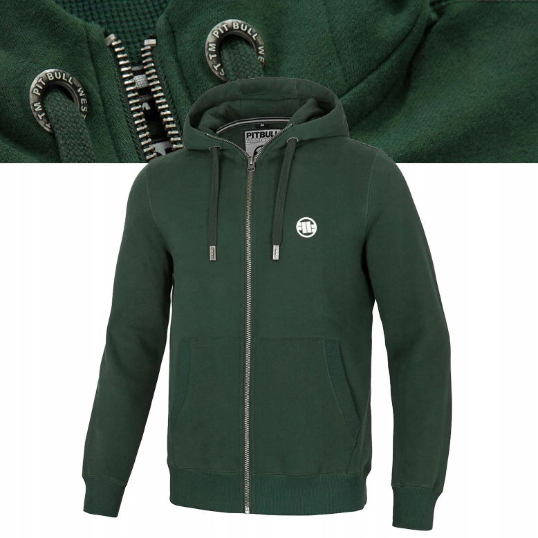 Pitbull mikina s kapucňou Small Logo Zelená veľ. 3XL