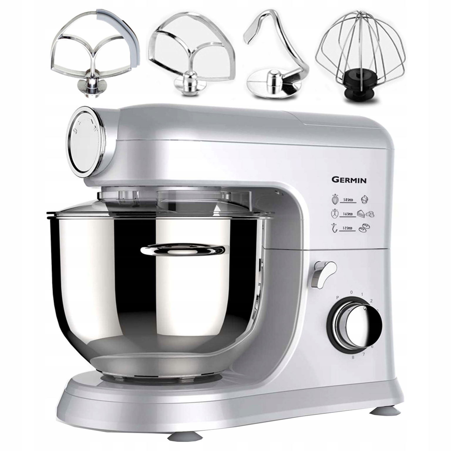 Planetárny Kuchynský Robot Max 1500 W Mixér 5,5 L Berlinger 4 Miešadlá