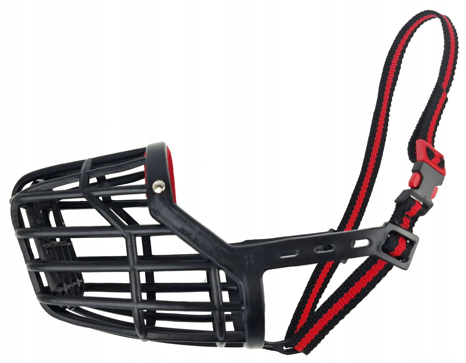 Plastový ľahký náhubok pre psa Champion 10 (5XL-35 cm/9,5 cm) Čiern