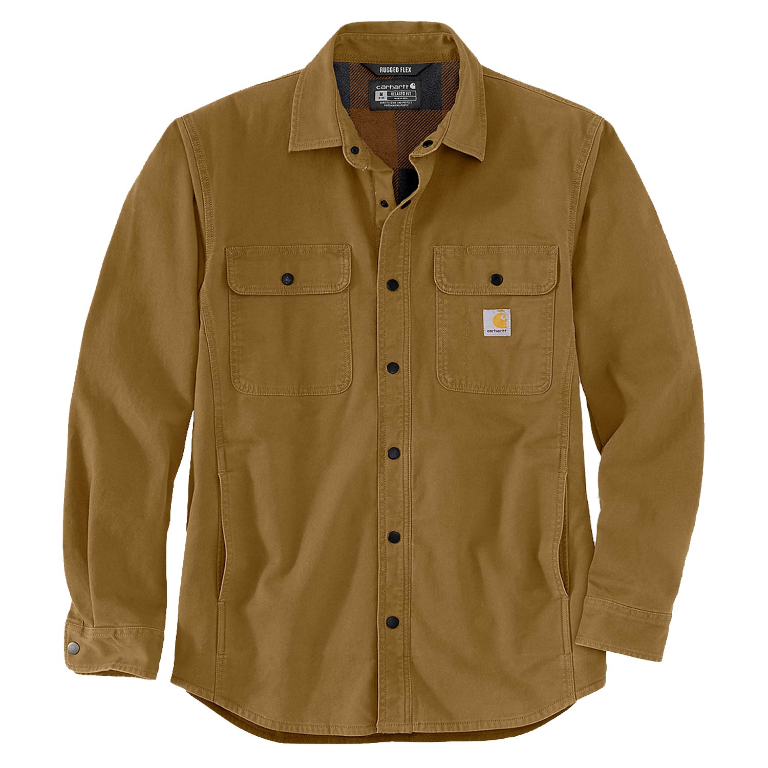 Plátenná flísová košeľa Carhartt Rugged Flex