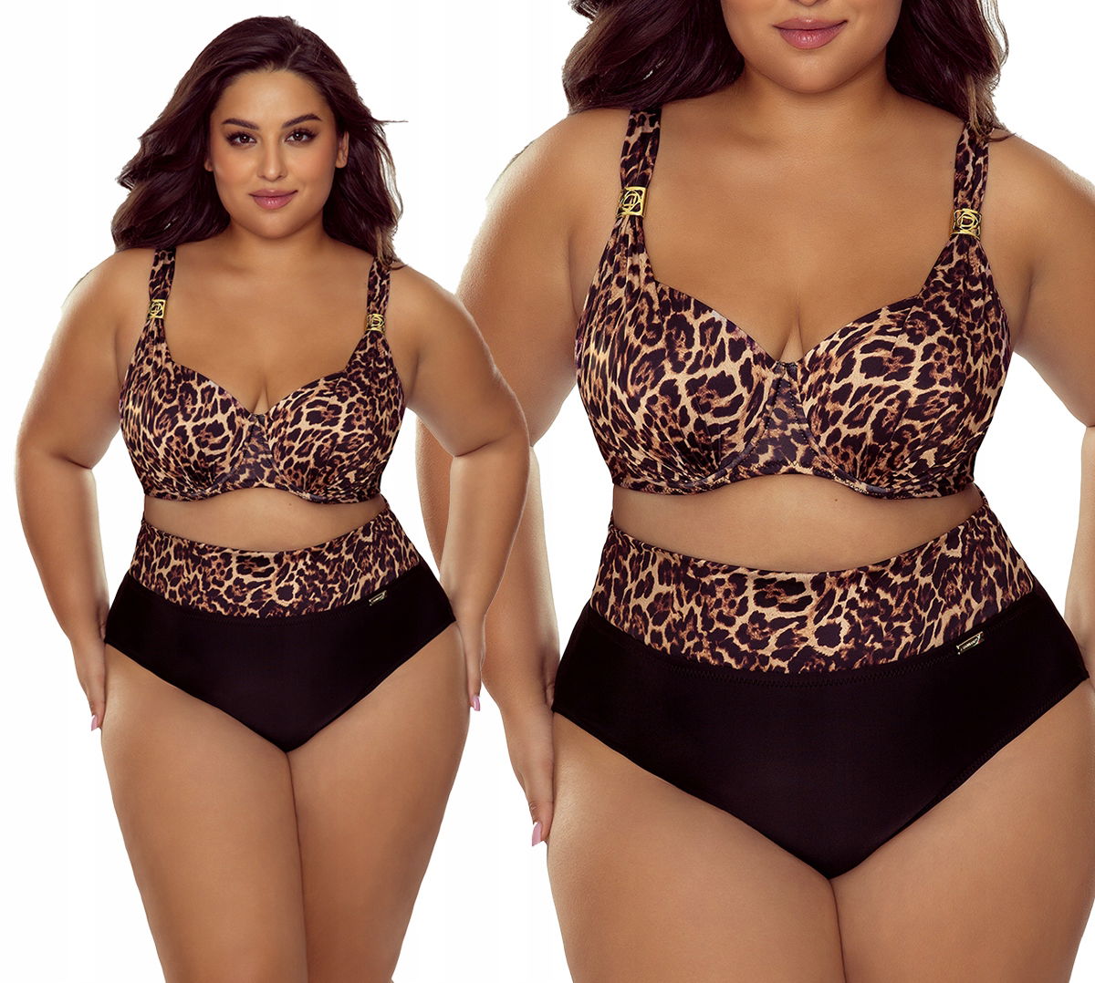 Plavky Gabbiano Elena bikini vysoký strih plus size 38D/M