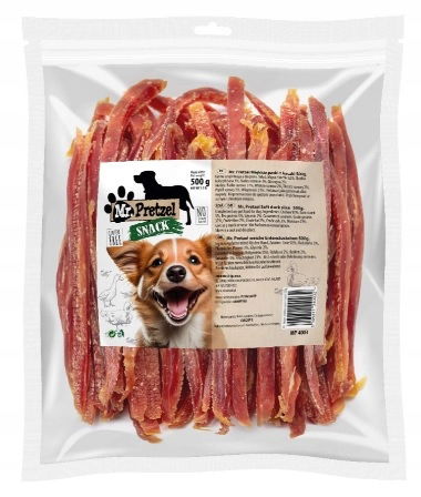 Pochúťka Pre Psa Mäkké z kačacieho mäsa prúžky 500 g Mr. Pretzel