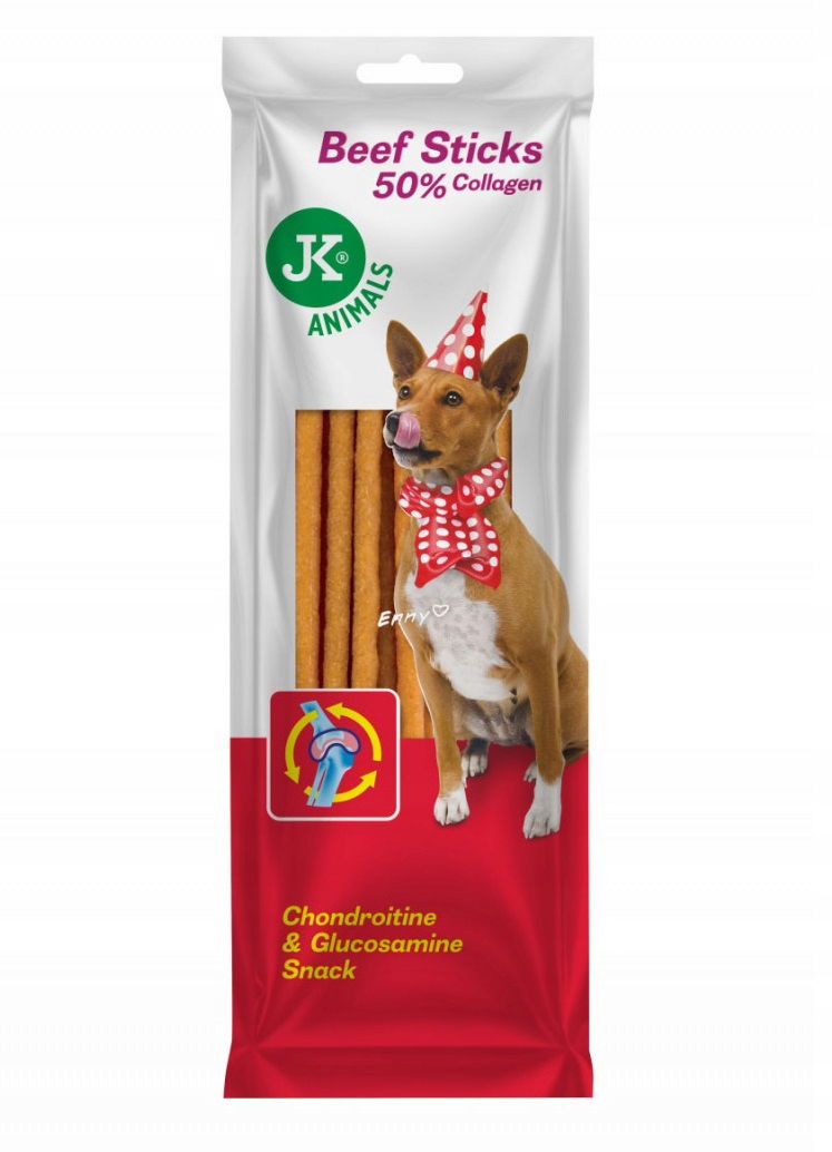 Pochúťka pre psa s hovädzím mäsom a kolagénom 75 g