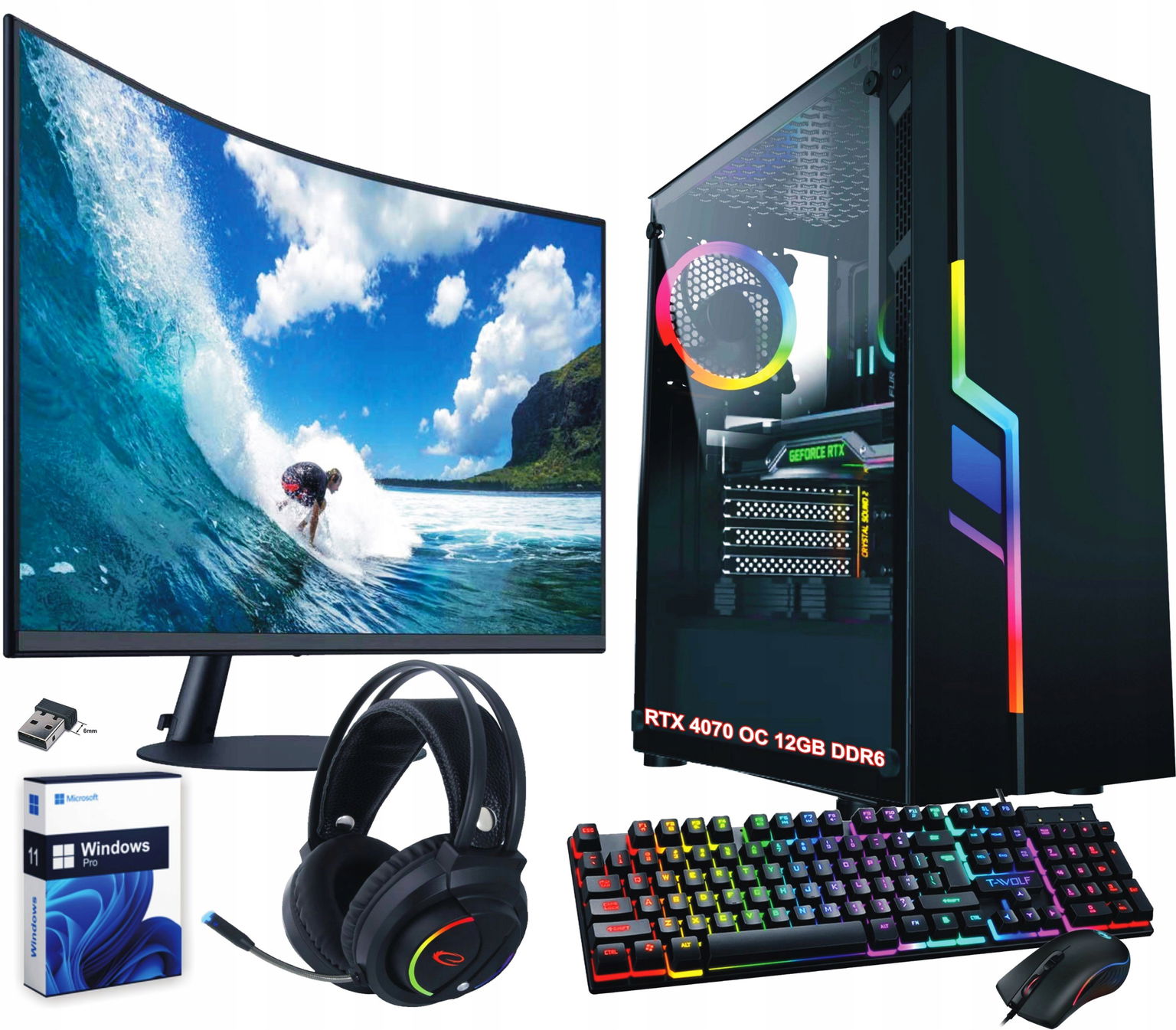 Počítač Ryzen 9 |RTX4070|32GB|2000GB|LED 27|Win11