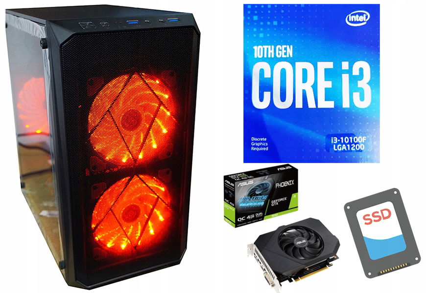 Počítačová Hra Core I3 Geforce GTX1650 Ssd 8GB