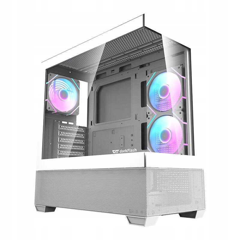 Počítačová skriňa Darkflash DS900 Air (biela) 6 Argb ventilátorov