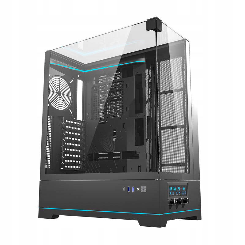 Počítačová skriňa Darkflash DY450L bez ventilátorov (čierna)