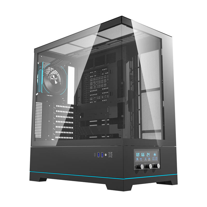 Počítačová skriňa Darkflash DY451 Pro (čierna) 1 ventilátor