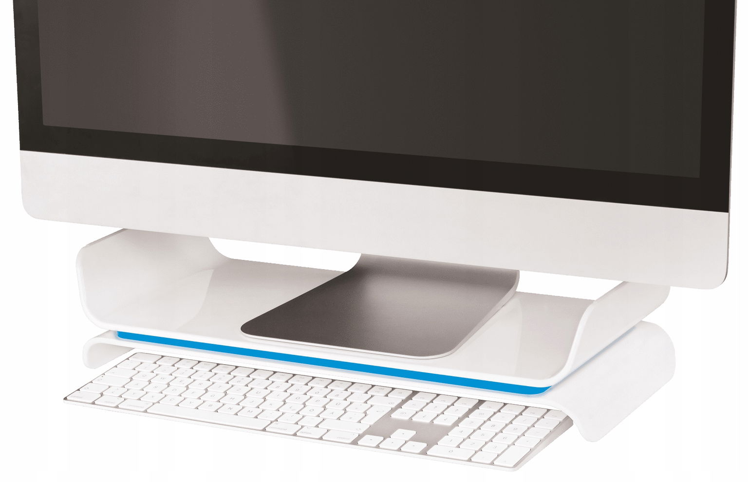 Podstavec pod monitor Leitz Wow modrý 65040036