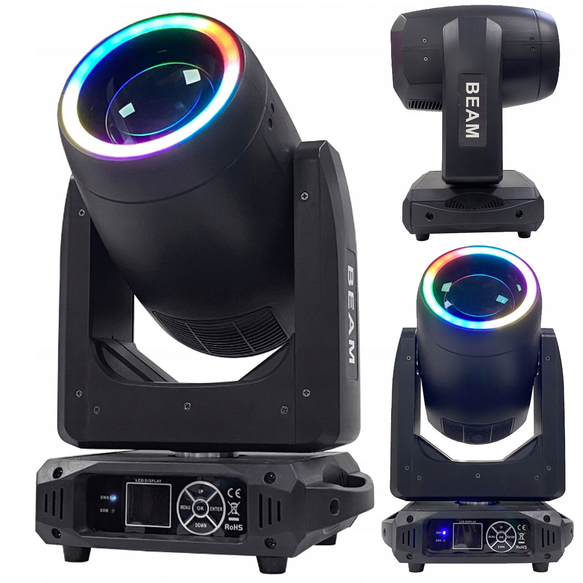 Pohyblivá Hlava Beam Prism 250W Výbojka Ring Rgb Led LIGHT4ME