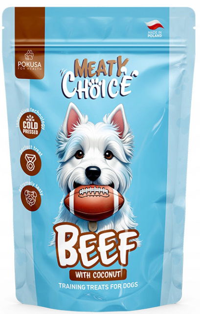Pokusa Meaty Choice Beef with Coconut pochúťky pre psa Hovädzie Kokos 200 g