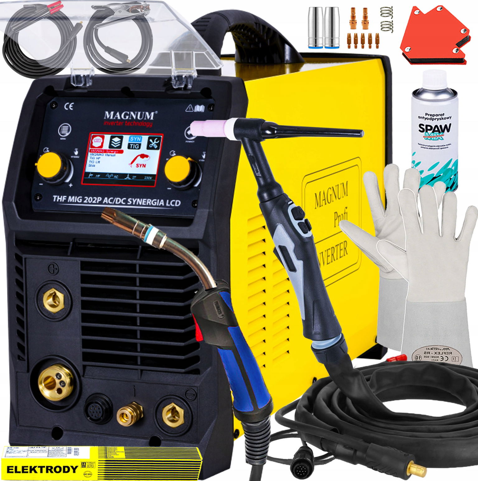 Poloautomatická Zváračka Magnum Thf 202 LCD Pulz Tig Hf