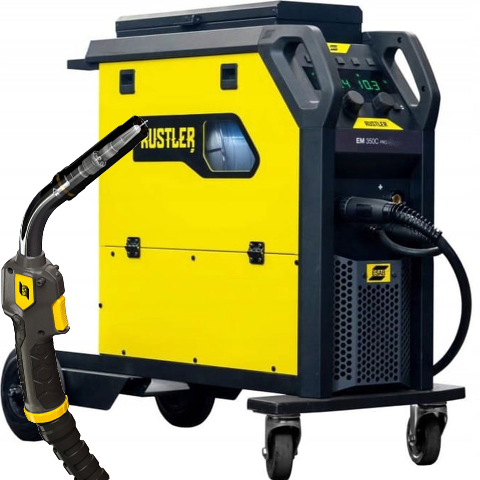 Poloautomatický zvárací stroj Esab Rustler Em 350C Pro, Exeor 4 m
