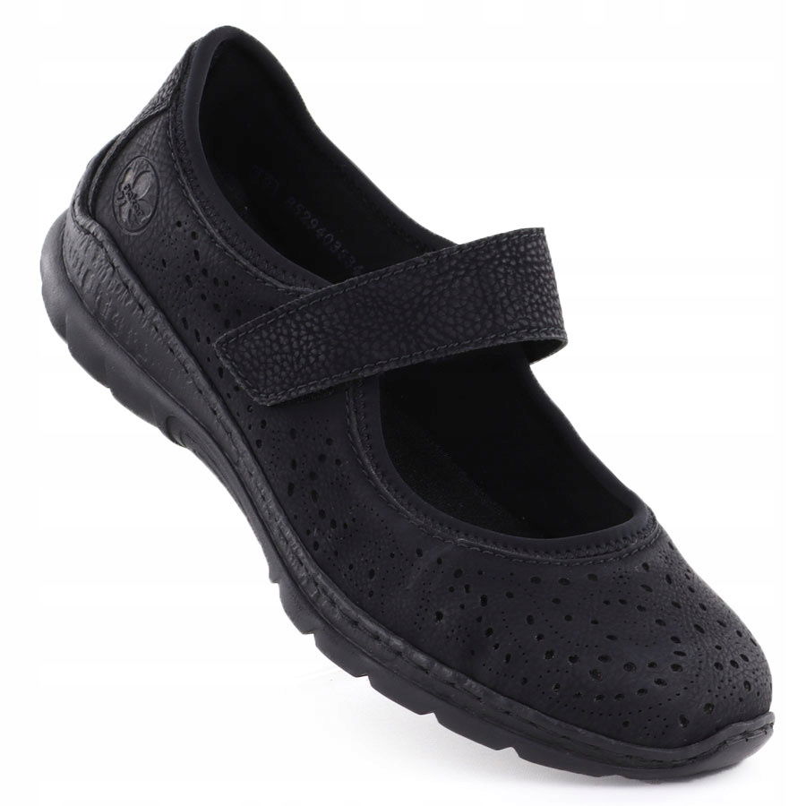 Poltopánky na suchý zips čierne RiekerN4299-00 37
