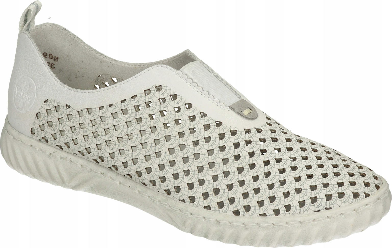 Poltopánky Rieker 940262-03 Biela