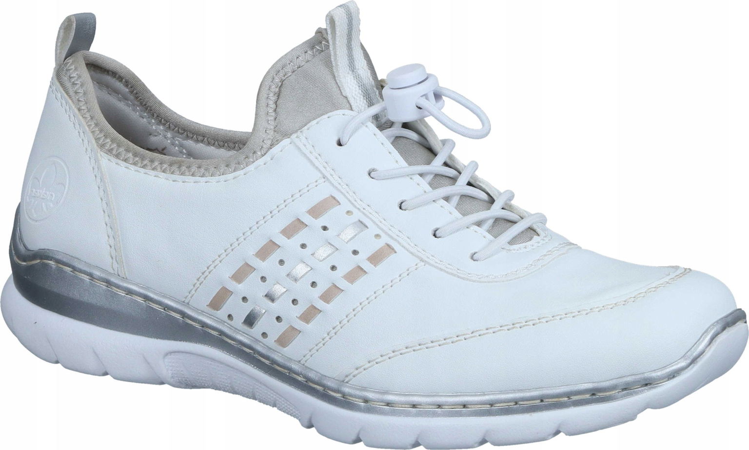 Poltopánky Rieker 940325-03 Biela Športová Obuv