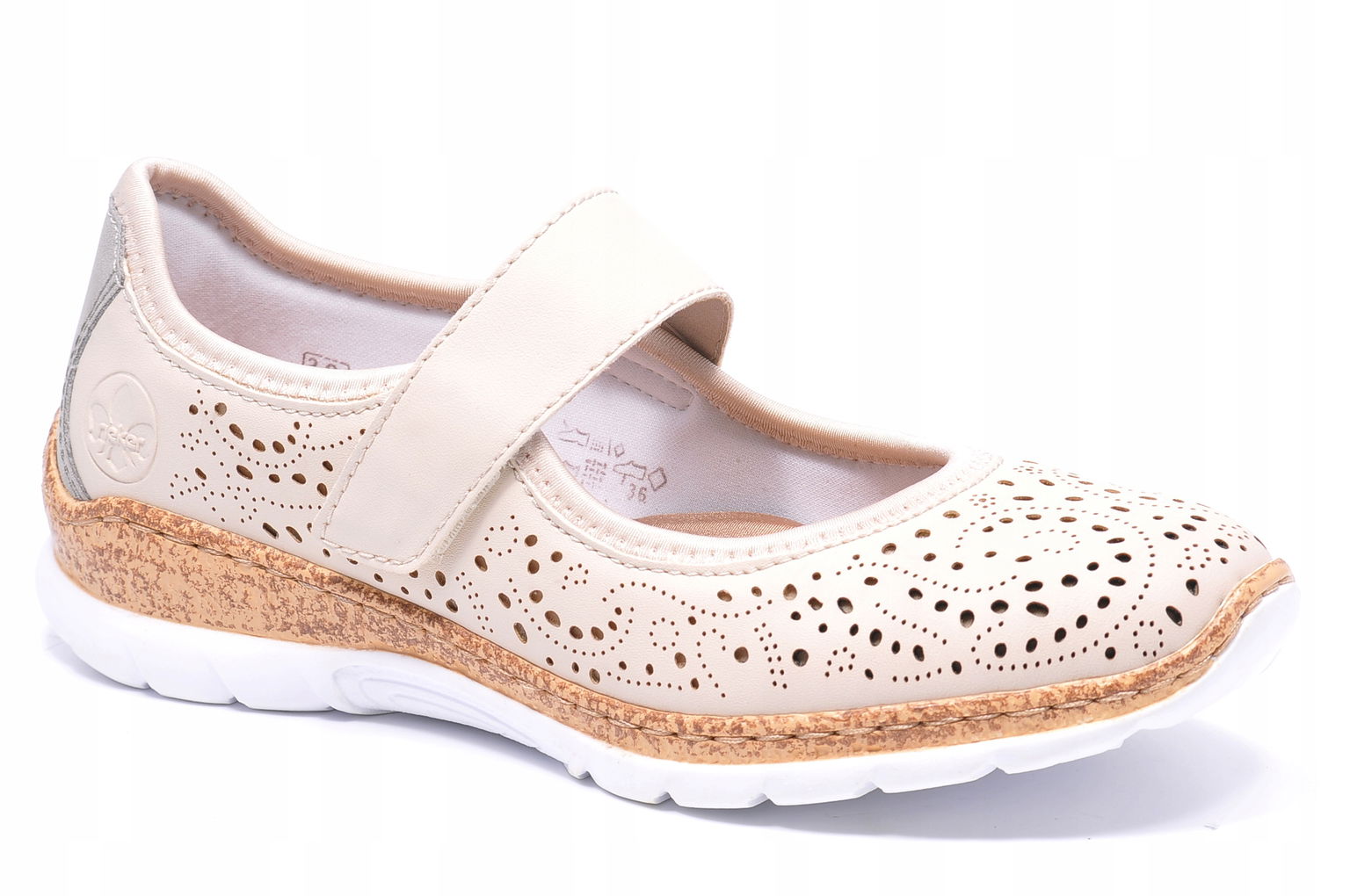 Poltopánky Rieker N4299-60 Béžová Veľkosť 38