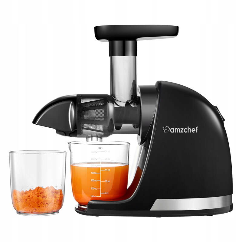 Pomalý Odšťavovač Amzchef 1501-BK-SM Odšťavovač Na Zeleninu A Ovocie