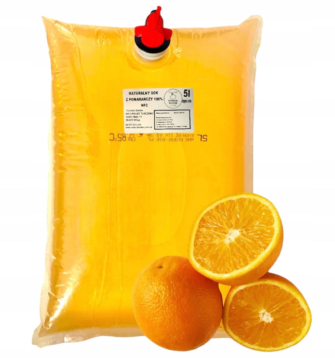 Pomarančová šťava 100 % 5 l (lisovaná, Nfc) pomaranč