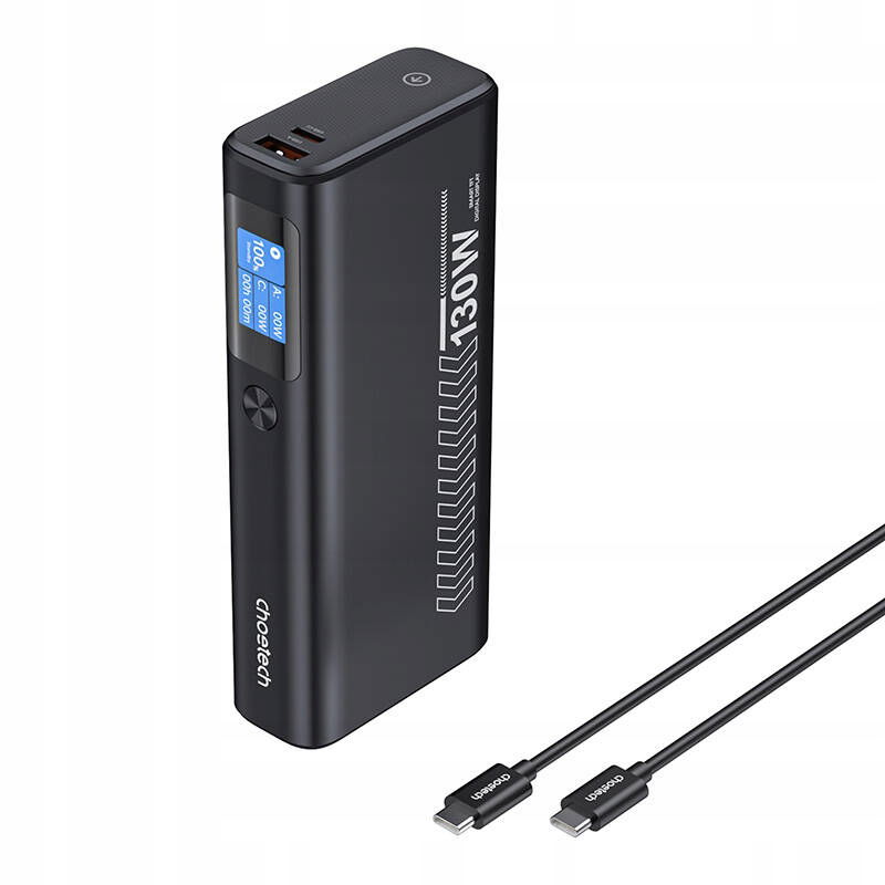 Power Bank Choetech B702 20000mAh PD100W 2C1A (sivá)