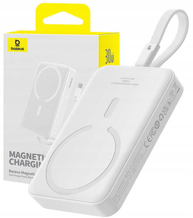 Power Banka S Káblom Baseus 10000MAH 30W Usb-c Magsafe Indukčné Nabíjanie