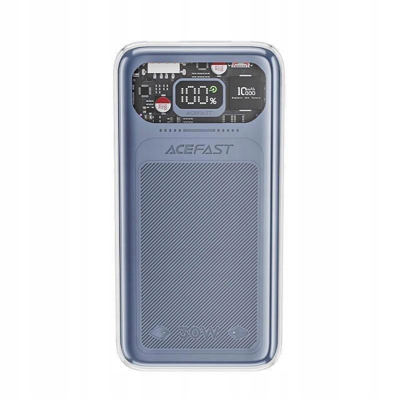 Powerbanka 10000 mAh Sparkling rýchle nabíjanie 30 W šedá