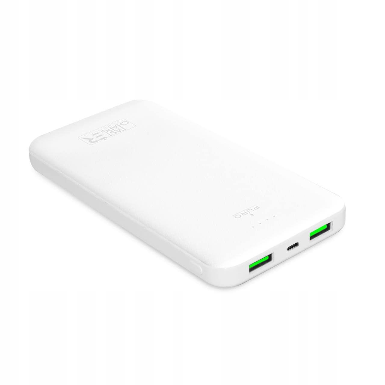 Powerbanka 10000 mAh Usb-a Usb-c 12W biela