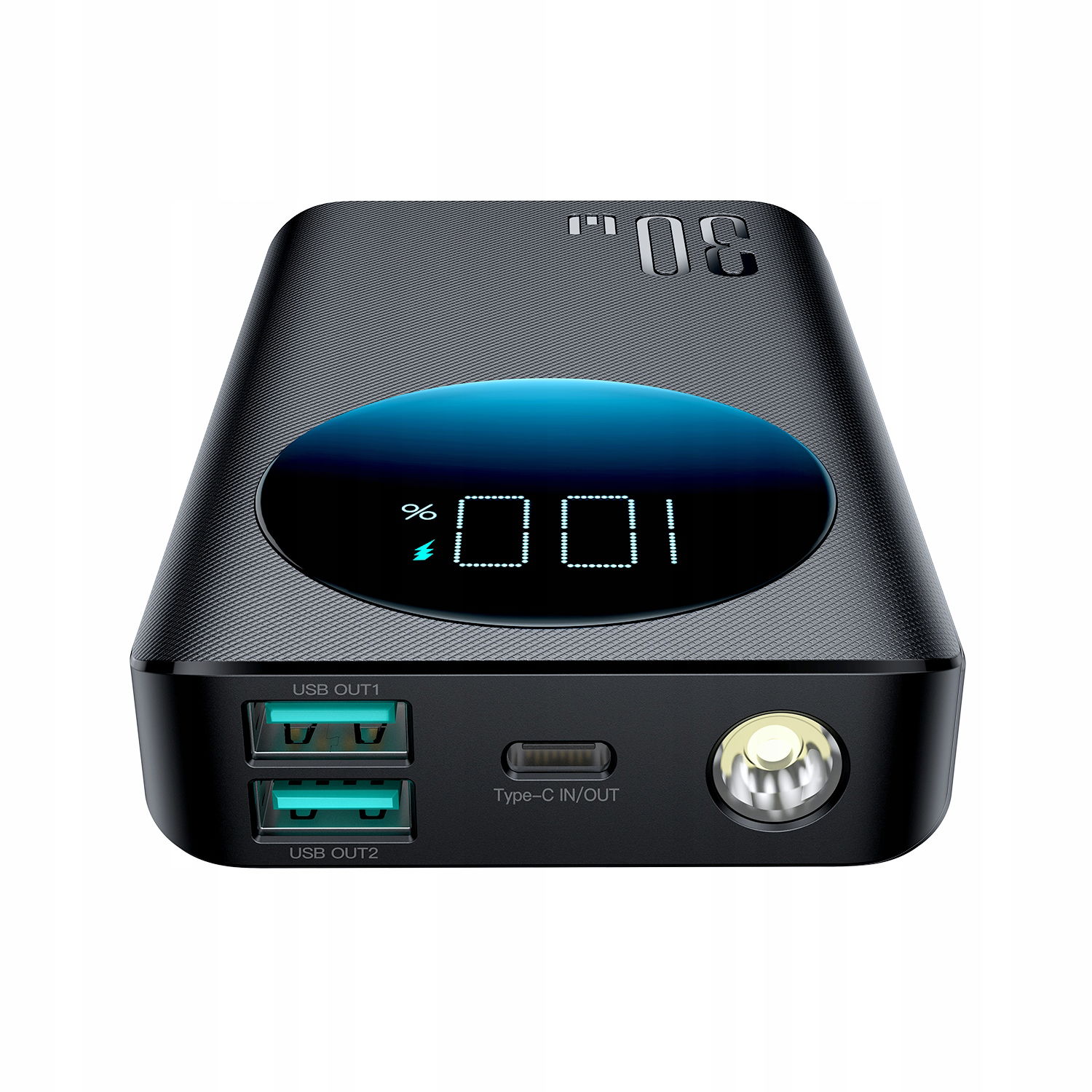 Powerbanka 10000MAH 30W S Baterkou Led Usb-c Čierna 2V1