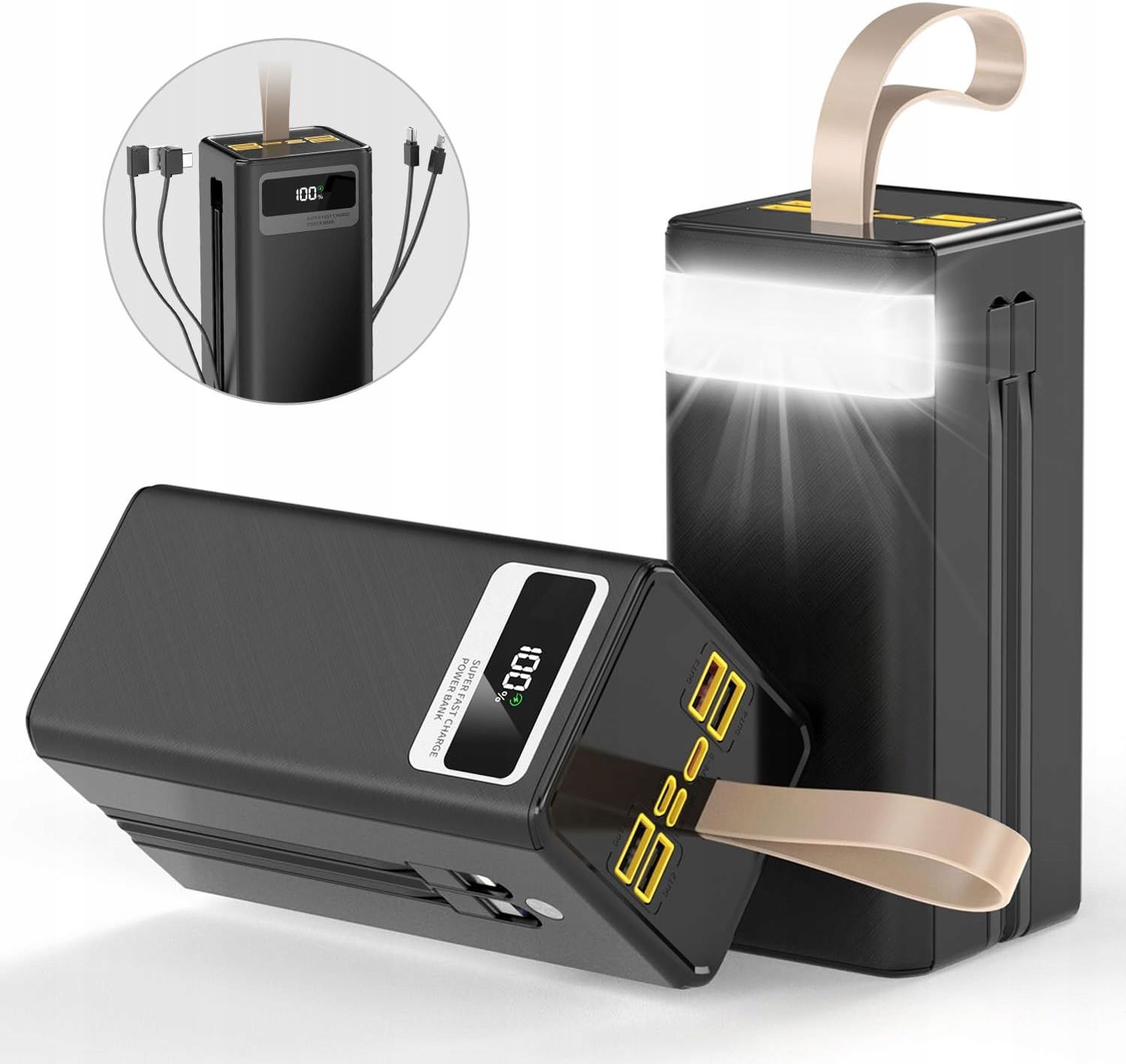 Powerbanka 50000 mAh s baterkou 7 výstupov