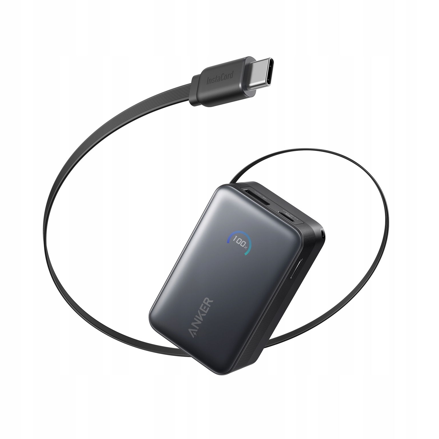 Powerbanka Anker Nano (10K, 45W, vstavaný navíjací kábel Usb-c)
