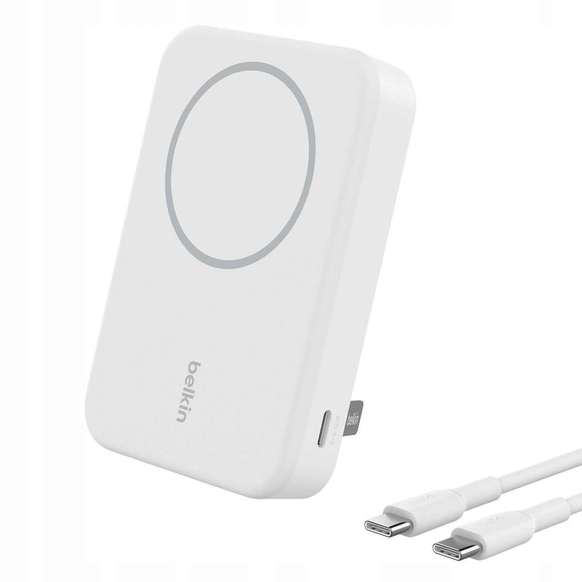 Powerbanka Belkin BoostCharge Pro 15W 10000mAh MagSafe 2xUSB-C Qi2 Biela